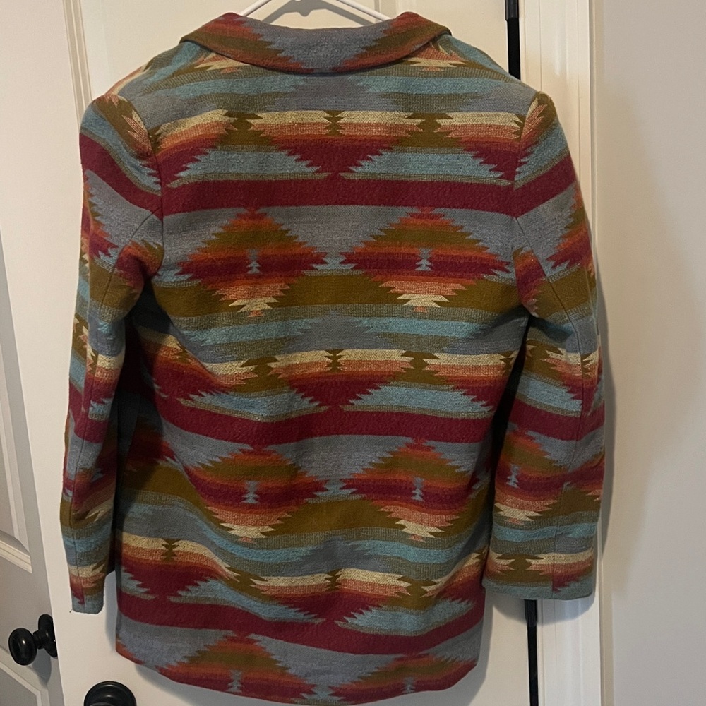 Vintage Aztec Western Wool Polyester Maurizio Ramani Blazer Jacket size Large - Picture 2 of 8